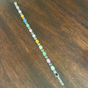 Vintage pastel cabochon bracelet